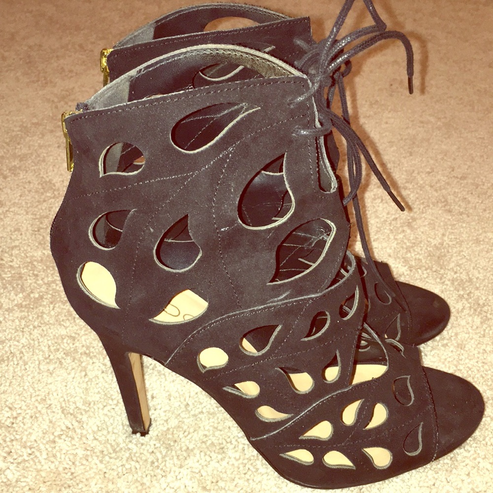 Aldo Peep toe black heels